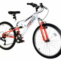IMPERFECT Basis Ranger Junior Full Suspension Mountain Bike, 24" Wheel - White/Red - Image 2