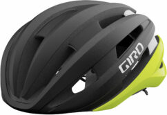 Giro Synthe MIPS II Road Cycling Helmet - Matt Black/Highlight Yellow