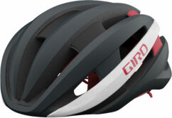 Giro Synthe MIPS II Road Cycling Helmet - Matt Portaro Grey/White/Red