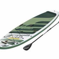 Bestway Hydro-Force Kahawai Surf Inflatable SUP Stand Up Paddleboard - White Green - Image 2