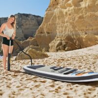 Bestway Hydro-Force White Cap Inflatable SUP Stand Up Paddleboard Set - White - Image 3