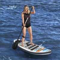 Bestway Hydro-Force White Cap Inflatable SUP Stand Up Paddleboard Set - White - Image 2