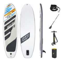 Bestway Hydro-Force White Cap Inflatable SUP Stand Up Paddleboard Set - White