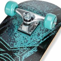Xootz Doublekick Streak 31" Skateboard - Black/Blue - Image 3
