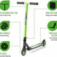 Xootz Brainache Kids Stunt Scooter - Green/Black - Image 2