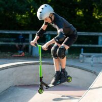 Xootz Brainache Kids Stunt Scooter - Green/Black - Image 4