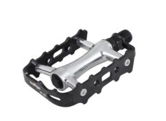 ETC Alloy Bicycle Pedals, 9/16" - Black/Polished