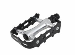 ETC Alloy Bicycle Pedals, 9/16" - Black/Polished