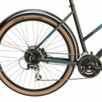 Raleigh Strada City Trapeze Hybrid Bicycle 2021 - Satin Black/Blue - Image 9