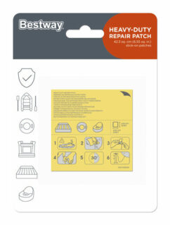 Bestway Heavy Duty Inflatable Repair Patch 2.5" x 2.5" - Fast Set Pool, Lay-Z-Spa, Hydro-Force