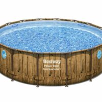 Bestway Power Steel Swim Vista Series Above Ground Swimming Pool Set, 16ft x 48" - Decked Style - Image 3