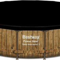 Bestway Power Steel Swim Vista Series Above Ground Swimming Pool Set, 18ft x 48" - Decked Style - Image 3