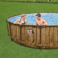 Bestway Power Steel Swim Vista Series Above Ground Swimming Pool Set, 18ft x 48" - Decked Style - Image 4