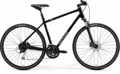 Merida Crossway 100 Hybrid Commuter Bike 2022, 700c Wheel - Gloss Black/Silver