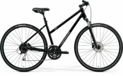 Merida Crossway 100 Ladies Hybrid Commuter Bike 2022, 700c Wheel - Gloss Black/Silver