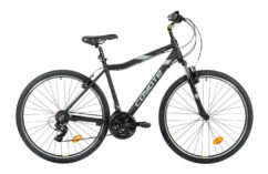 Coyote Pathway Ladies Hybrid Bicycle, 700c Wheel, 21 Speed - Satin Black