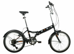 IMPERFECT Basis Nomad 20" Folding City Bicycle, 6 Speed - Gloss Black