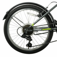Dallingridge Scout 20" Folding City Bicycle, 6 Speed - Gloss Graphite - Image 3