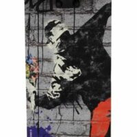 Brandalised Banksy Flower Bomber Skateboard - Black - Image 6