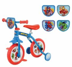 Disney Marvel Superhero Switch It Multi Character 2in1 10" Training Bike - Multicoloured