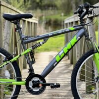 Basis Link DS Full Suspension Mountain Bike, 26" Wheel - Graphite/Lime - Image 2