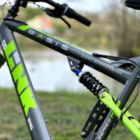 Basis Link DS Full Suspension Mountain Bike, 26" Wheel - Graphite/Lime - Image 3