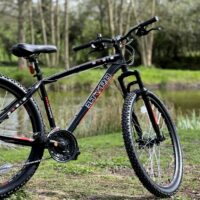 Basis El Toro Hardtail Mountain Bike, 27.5" Wheel - Black/Red - Image 5