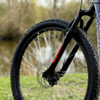 Basis El Toro Hardtail Mountain Bike, 27.5" Wheel - Black/Red - Image 11