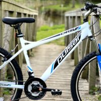 Dallingridge Pulsar Hardtail Mountain Bike, 26" Wheel - Ice White/Blue - Image 2