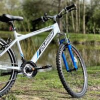 Dallingridge Pulsar Hardtail Mountain Bike, 26" Wheel - Ice White/Blue - Image 3
