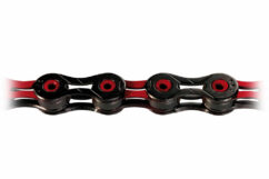 KMC Chain Diamond Like Coating 116 Link 10 Speed - Black/Red