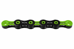 KMC Chain Diamond Like Coating 116 Link 11 Speed - Black/Green