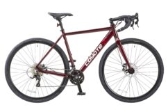 Coyote Granite Gravel Road Bike, 700c Wheel, 18 Speed - Gloss Burgundy