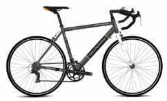 Dallingridge Optimum Unisex Alloy Road Bike, 700c Wheel, 14 Speed - Gloss Grey/White