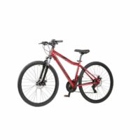 Coyote Alpine Ladies Hybrid Bicycle, 700c Wheel, 21 Speed - Metallic Red - Image 4