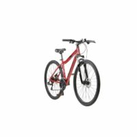 Coyote Alpine Ladies Hybrid Bicycle, 700c Wheel, 21 Speed - Metallic Red - Image 6
