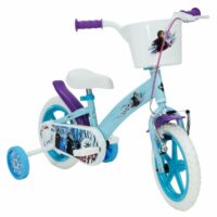 Huffy Disney Frozen 12" Kids Bike - Blue/White - Image 2