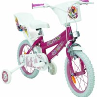 Huffy Disney Princess 14" Kids Bike - Pink/White - Image 2