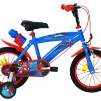 Huffy Marvel Spiderman & Friends 14" Kids Bike - Blue/Red - Image 2