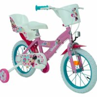 Huffy Disney Minnie Mouse 14" Kids Bike - Pink/Blue - Image 2