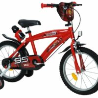 Huffy Disney Cars 16" Kids Bike - Gloss Red - Image 2