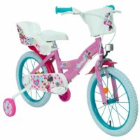 Huffy Disney Minnie Mouse 16" Kids Bike - Pink/Blue - Image 2