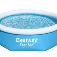 Bestway Fast Set Portable Outdoor Inflatable Swimming Pool - 8ft x 24In - Image 2