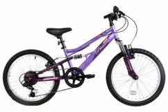 Basis Princess 20" Girls Full Suspension Mountain Bike - Pearl Purple/Pink