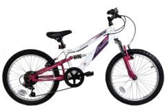 IMPERFECT Basis Princess 20" Girls Full Suspension Mountain Bike - White/Pink