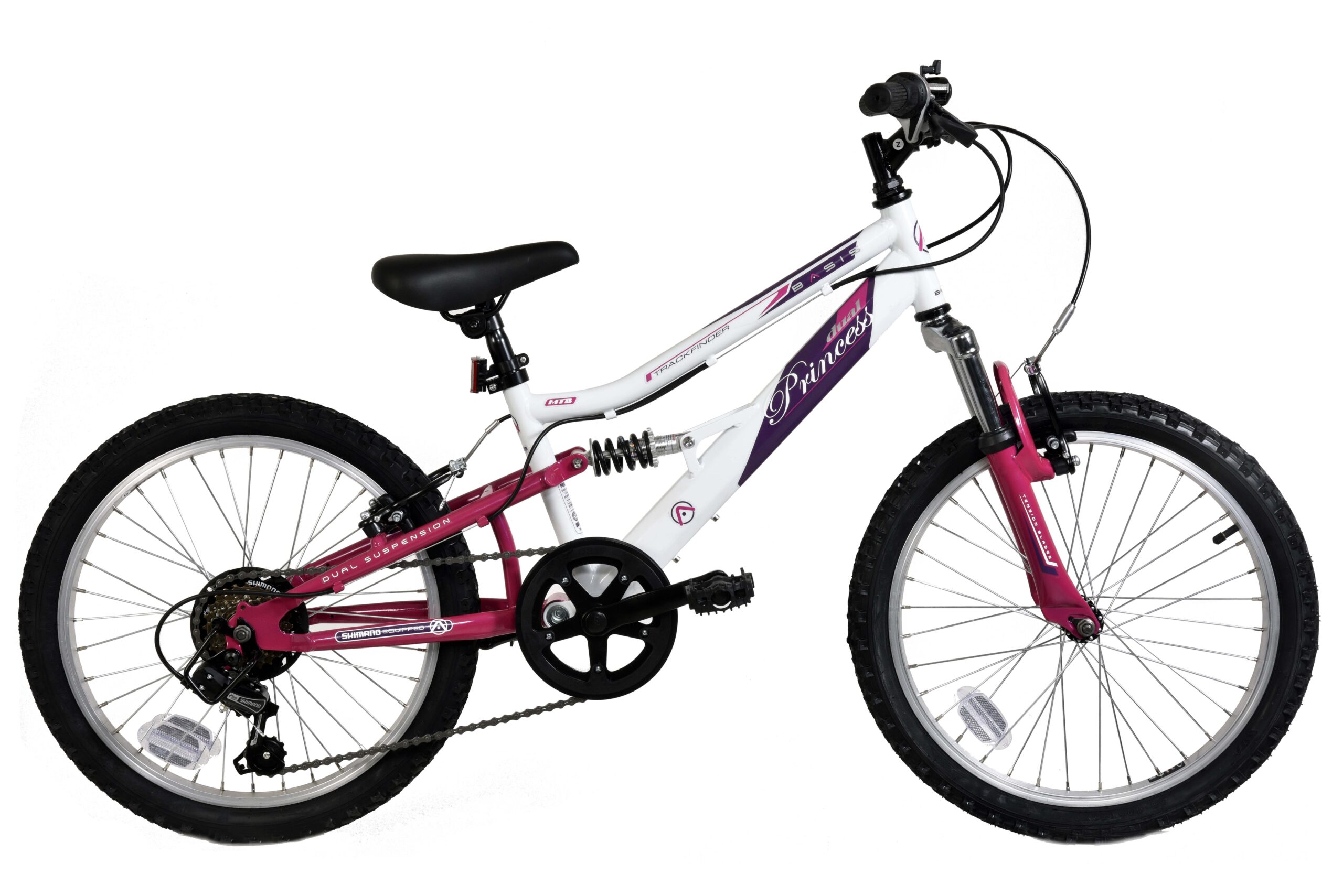 IMPERFECT Basis Princess 20" Girls Full Suspension Mountain Bike - White/Pink