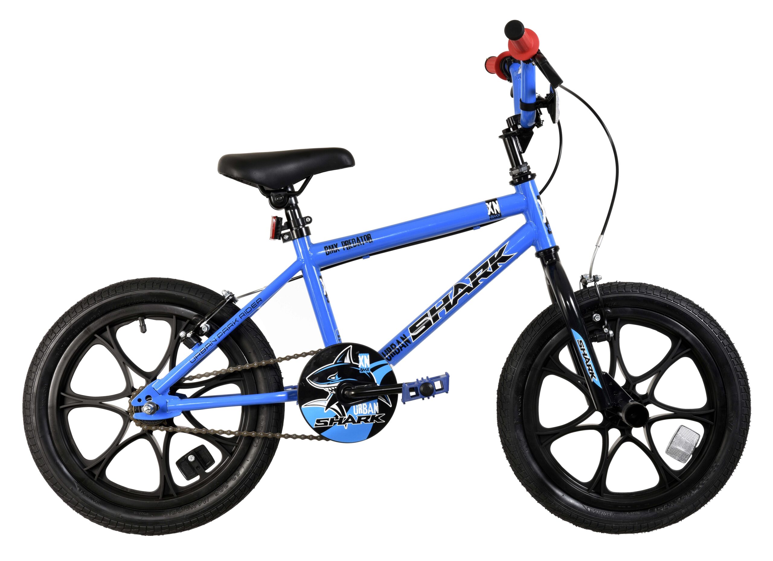 XN Urban Shark Kids 16" BMX Bike - Gloss Blue/Black