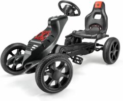 Xootz Venom Pedal Go Kart Ride-On Race Car - Black