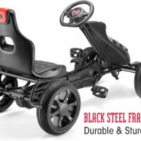 Xootz Venom Pedal Go Kart Ride-On Race Car - Black - Image 2