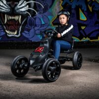 Xootz Venom Pedal Go Kart Ride-On Race Car - Black - Image 5